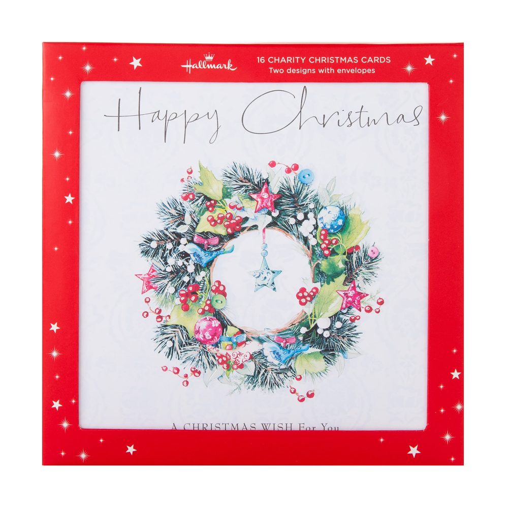 Hallmark Multipack Christmas Cards, Charity Cards, Pack of 16 in 2 Lucy Cromwell Classic Designs - Image 2