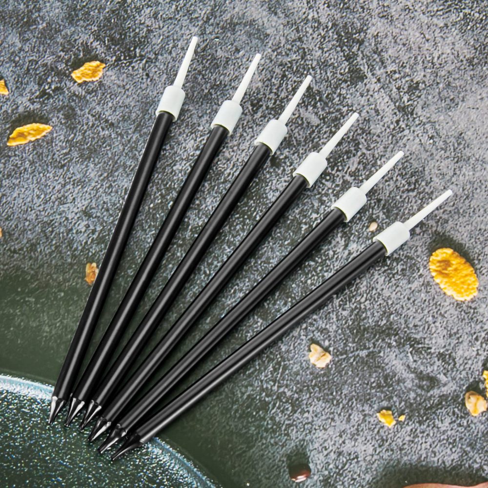 PARTY GO 24-Count Black Long Thin Metallic Birthday Candles, Cake Candles, Birthday Parties, Wedding Decorations, Party Candles - Image 4