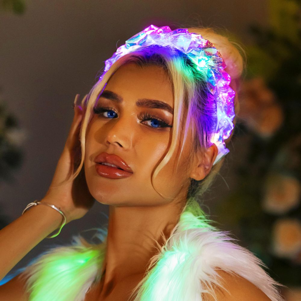 Fashband Light Up Headband LED Hair Bands Luminous Braided Hair Hoop Halloween Party Festival Hair Accessories for Women and Girls - Image 8