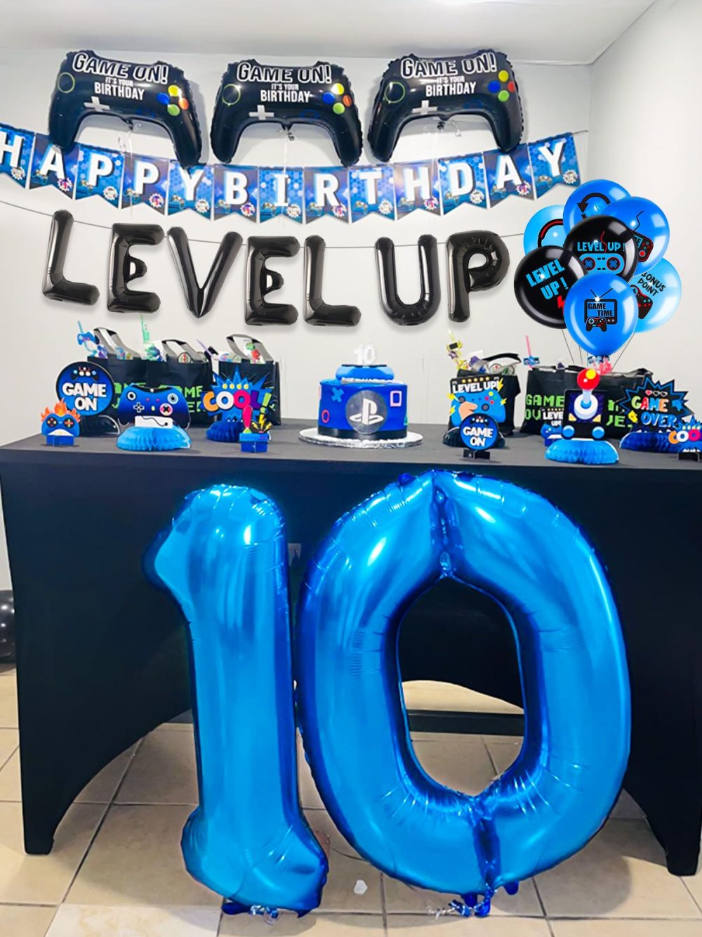 LaVenty Level UP Birthday Decoration Video Game 10 Birthday Decorations Gamer Party Supplies Ten years old Birthday Party Decorations - Image 5