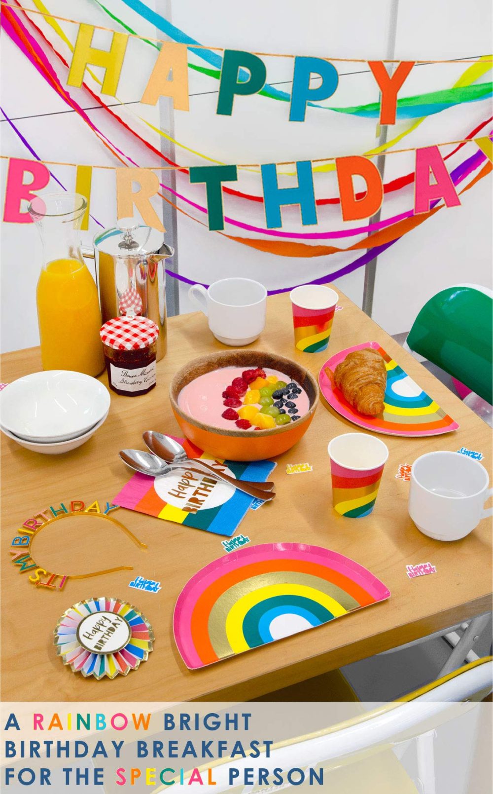 Talking Tables Rainbow Shaped Paper Napkins for Kids Birthday or Pride Party Table Decorations, Pack of 16,29 x 29 centimeters, RBNAPKINS - Image 2
