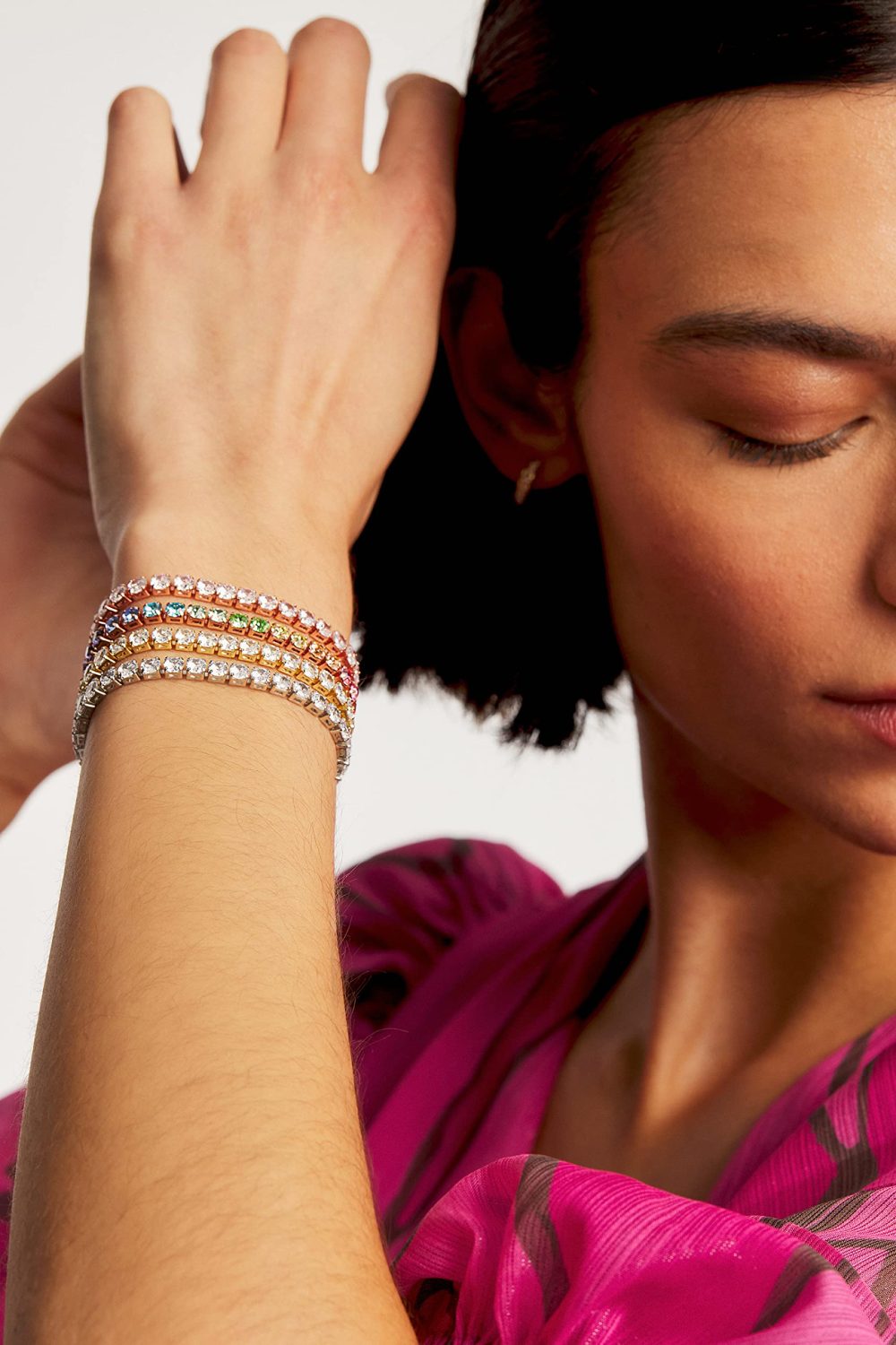 Ted Baker Melrah Icon Crystal Adjustable Tennis Bracelet For Women - Image 4