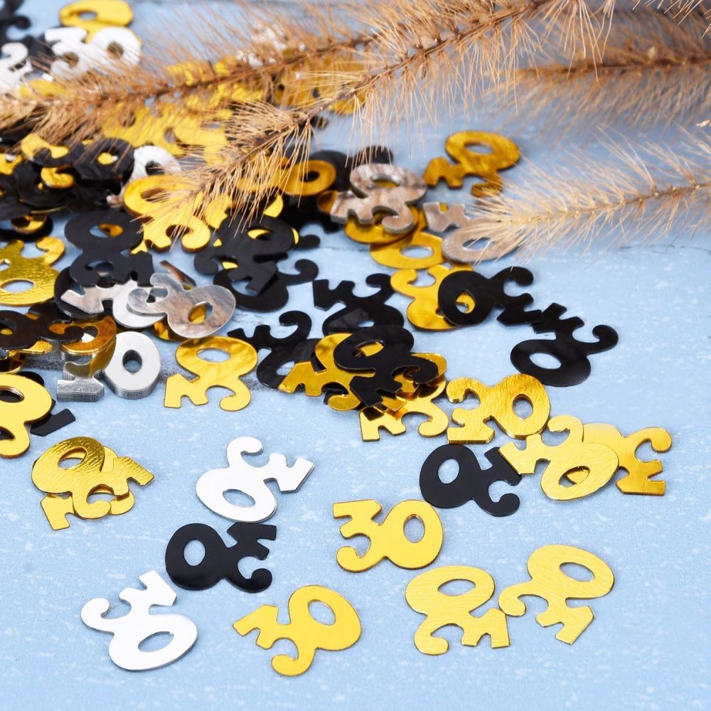 45g Gold 21st Birthday Confetti Metallic Glitz Table Scatter Sprinkles Age Bday Party Decorations - Image 4