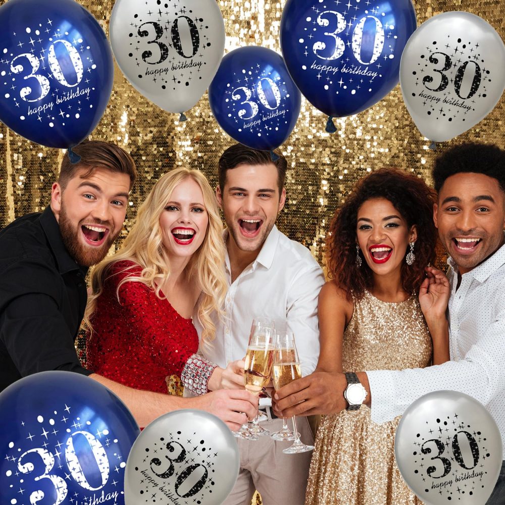 8 Pieces happy birthday balloons, 12 inch latex balloons, 21th birthday men and women 21th anniversary balloons, without ribbons, party balloon decorations for birthdays (Number 21) - Image 8