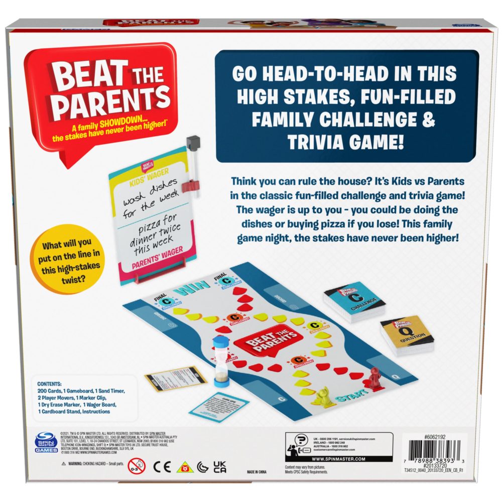 Spin Master Games Beat The Parents Board Game for Families and Kids aged over 6 - Image 4
