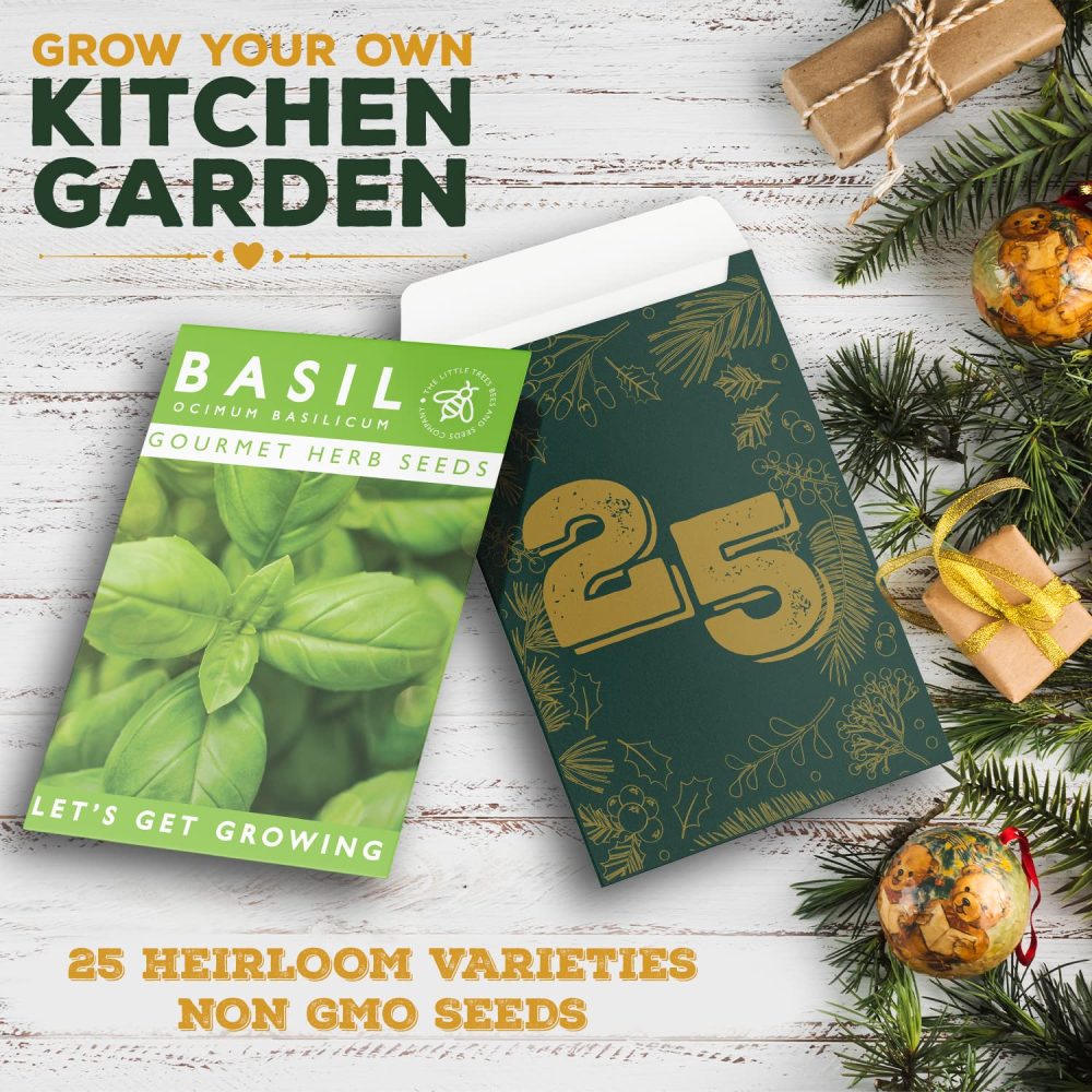Gardening Gifts Advent Calendar 2024: 25 Premium Vegetable, Salad and Herb Seeds with Twine and Clips for Display, Great for Adults, Kids and the Family - Image 6