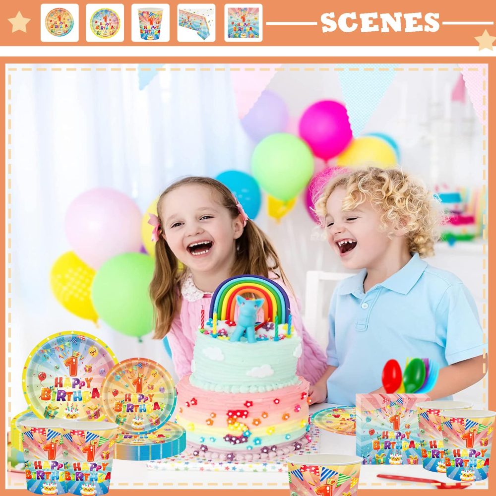 137*274cm 6th Birthday Table Cloth for Girl,Boy,Colourful Kids 6th Birthday Table Decorations Plastic Tablecloths Disposable Tablecover for Girls Boys Kids 6th Birthday Gifts Party Decor Supplies - Image 5