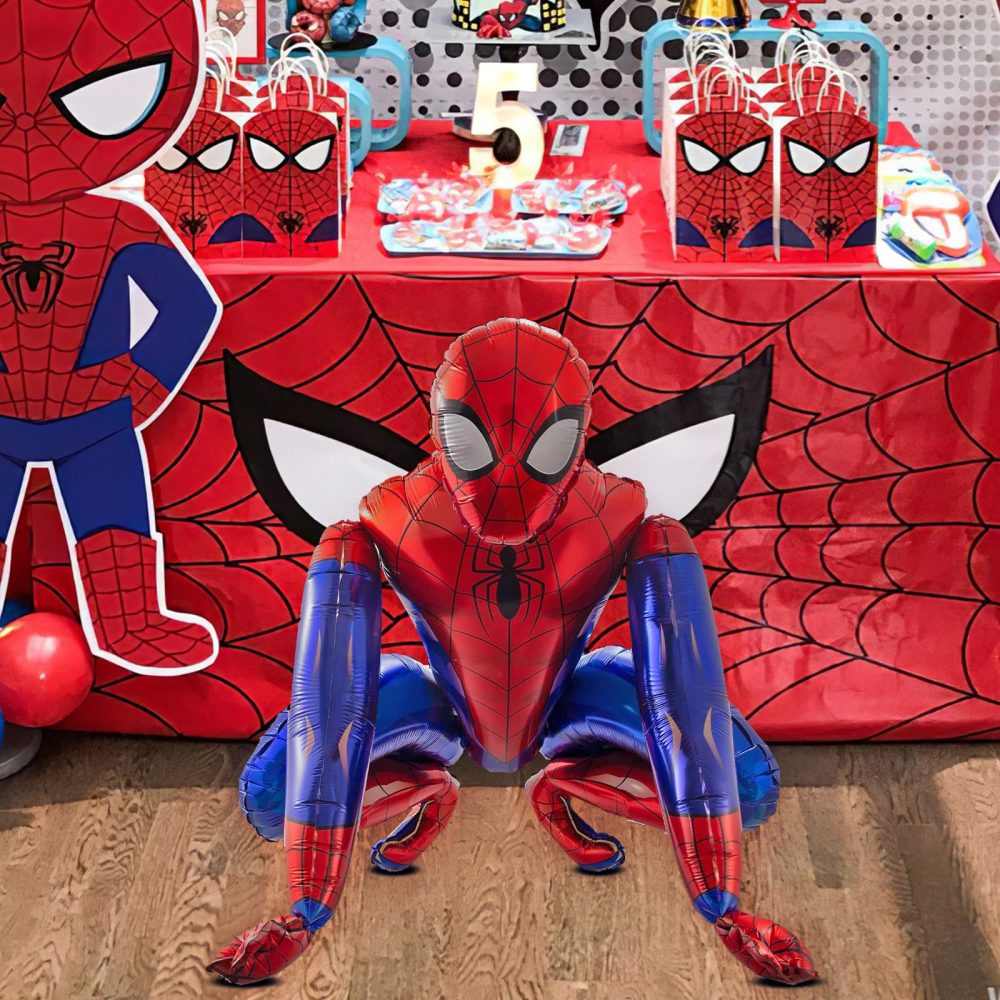 Chapzanink Spiderms Birthday Decorations,Birthday Balloons for Boys Girls,Spiderms balloons Set with Cake Topper,Latex Aluminum Foil Balloon,Birthday Banner,Party Decor for Boy Girl - Image 4