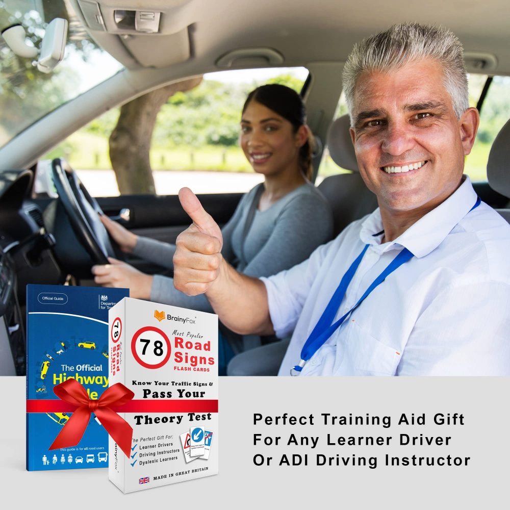 UK Driving Theory Test Kit: Includes The Highway Code Book 2024 UK + 78 Road Signs Flash Cards. Official DVSA & DVLA Book kit for 16th, 17th, 18th Teenage Girls & Boys Birthday Gifts - Image 7