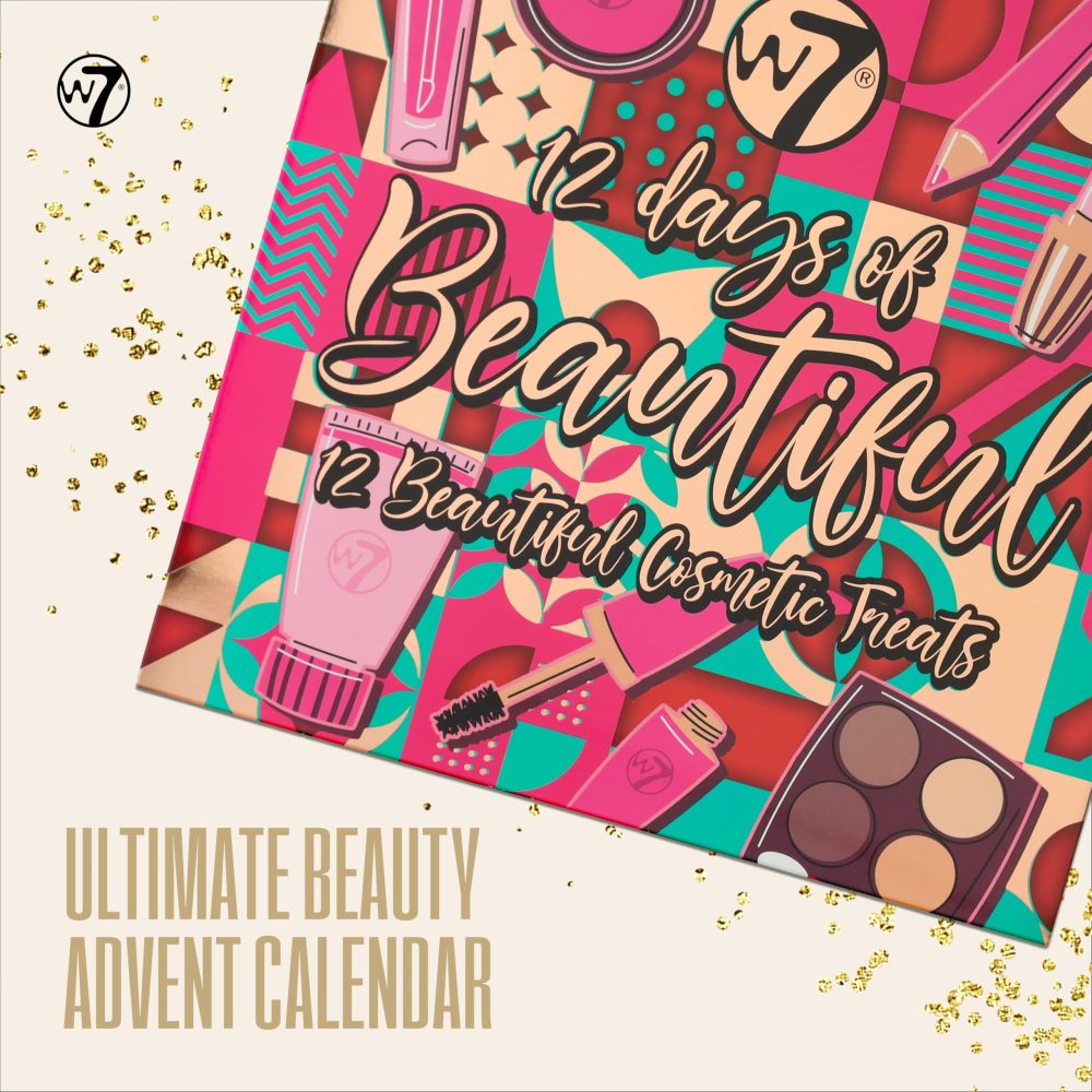 W7 12 Days of Beautiful Advent Calendar 2024-12 Individually Boxed Makeup & Cosmetic Surprises - Cruelty Free, Perfect Christmas Stocking Filler - Image 2