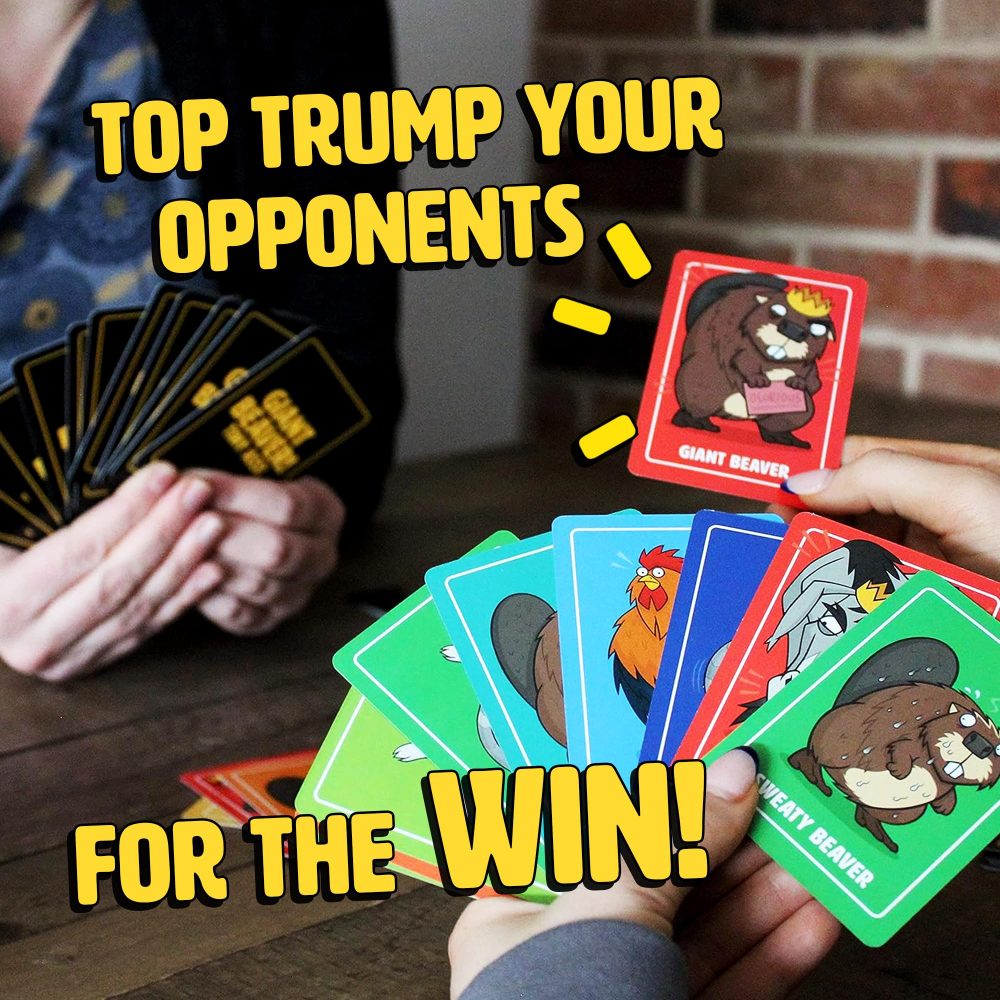Ginger Fox Giant Beaver Tiny! Party Card Game | Hilarious Boasting Fun for Grown Up | Silly Wordplay | Great for Game Night with Friends | Naughty Nature Animal Games for 2+ Players, Ages 16+ - Image 8
