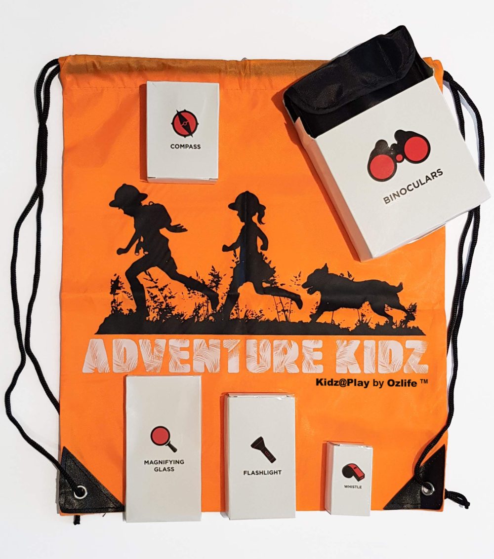 Adventure Kidz - Outdoor Exploration Kit, Children’s Toy Binoculars, Torch, Compass, Whistle, Magnifying Glass, Backpack. Great Kids Gift Set for Camping, Hiking, Educational and Pretend Play. - Image 4
