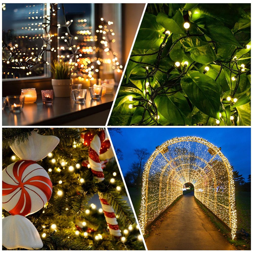 Fairy Lights Mains Powered, 15M/49ft 120LED Outdoor Fairy Lights Plug in, 8 Modes Waterproof Christmas Tree Lights Outdoor/Indoor for Garden, Gazebo, Festival, Bedroom (Warm White) - Image 4