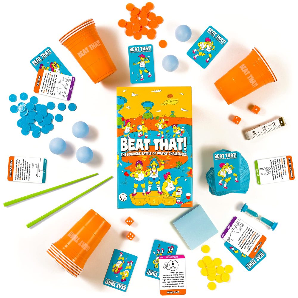 Gutter Games Beat That Game - The Bonkers Battle of Wacky Challenges - Family Games for Kids and Adults - Card and Board Games, Encourages Fun, Creativity, and Memorable Moments in Parties - Main Game - Image 7