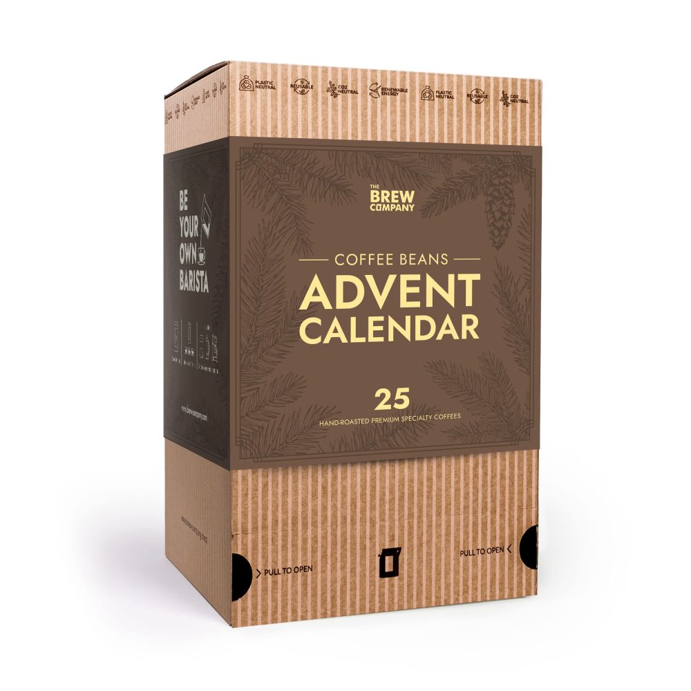 Advent Calendar 2024 for Coffee Lovers - 25 Premium Hand Roasted Gourmet Whole Bean Specialty Coffees of The World | Christmas Gifts for Men & Women | Hamper Style Gift Set Idea with Unique Concept