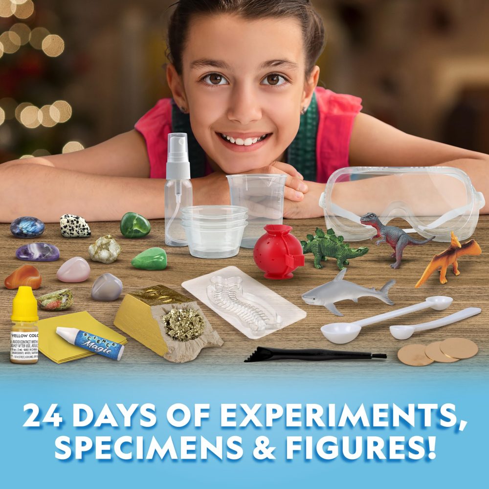 Blue Marble National Geographic Science Kit & Rock Collection Advent Calendar 2024 – Science Advent Calendar with 24 Days of Science Experiments, Gemstones & More for Kids, STEM Projects for Kids Ages - Image 7