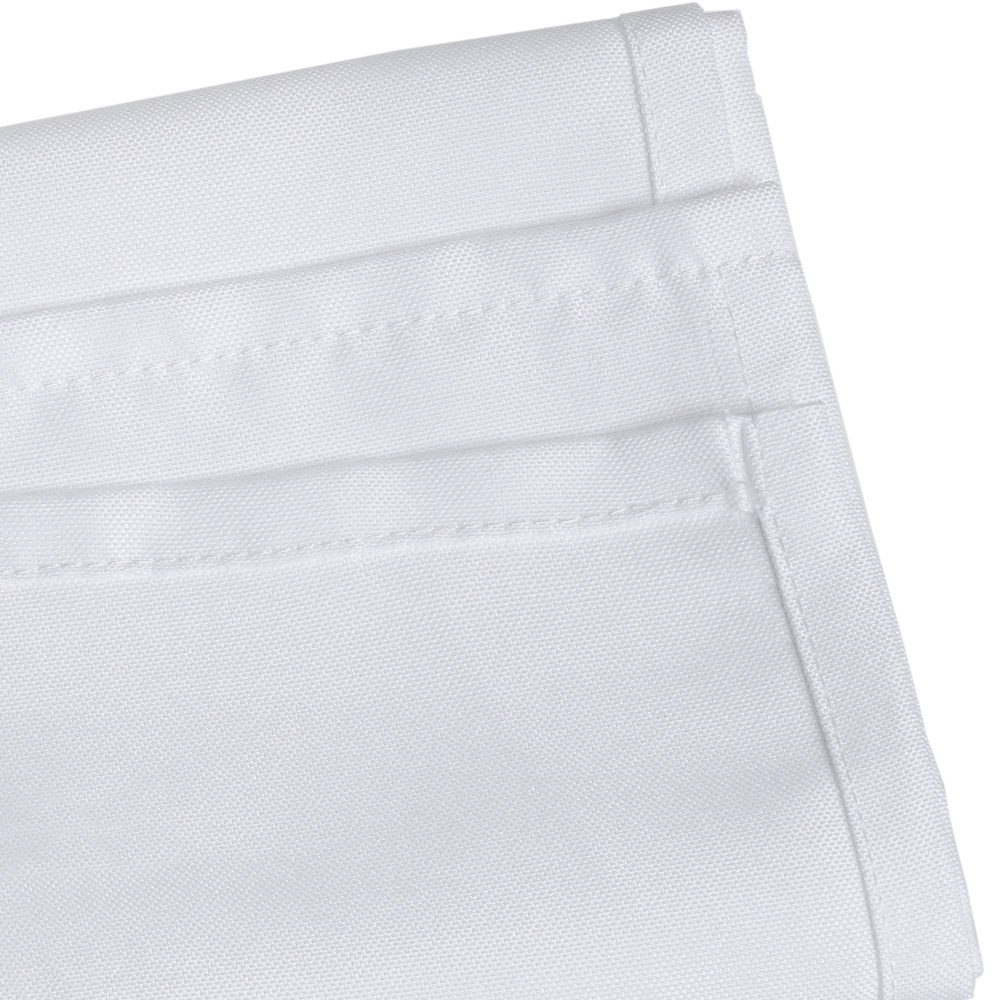 WedDecor White Square Tablecloth 90 x 90 inch Polyester Linen Fabric Table Cover Washable for Indoor Outdoor Dinner, Kitchen Dining, Weddings, Birthday, Anniversary Party Events, Pack of 1 - Image 7