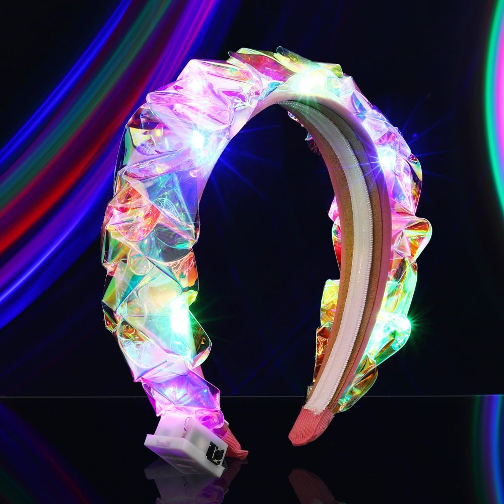 Fashband Light Up Headband LED Hair Bands Luminous Braided Hair Hoop Halloween Party Festival Hair Accessories for Women and Girls - Image 2