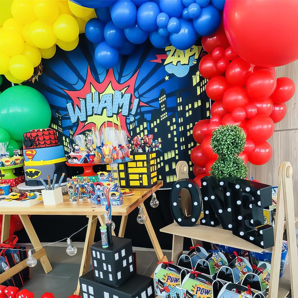 Red Yellow Blue Balloons Garland Kit, Carnival Circus Balloon Arch with Blue Red Yellow Metallic Gold Balloons for Baby Shower Birthday, Gender Reveal Carnival, Superhero, Video Game Themed Party - Image 5