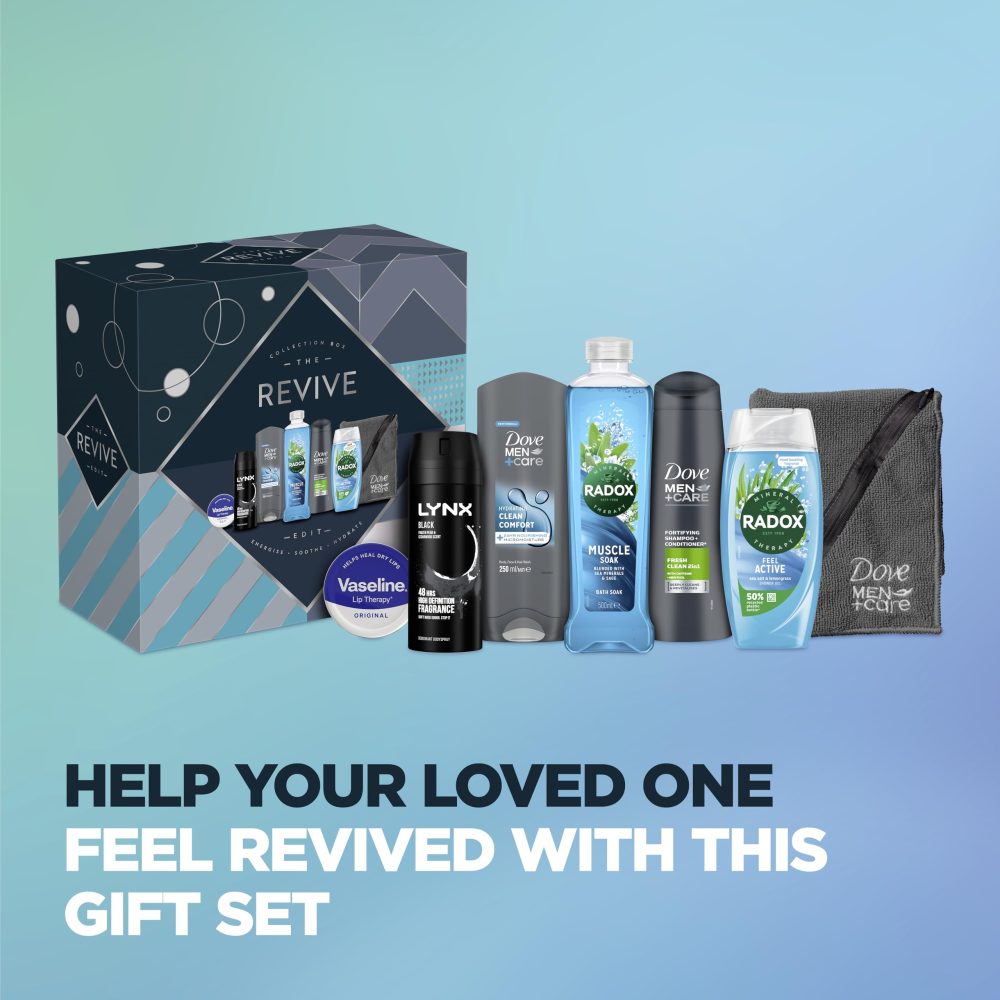 RADOX, Dove, LYNX & Vaseline Revive Edit Collection Box Gift Set with a gym towel perfect gifts for him 7 piece - Image 5