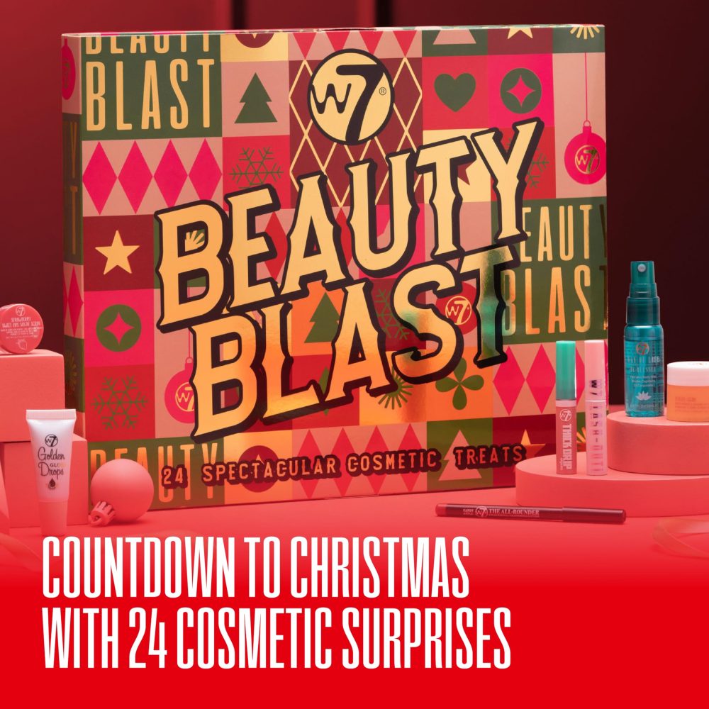 W7 Beauty Blast Advent Calendar 2024-24 Individually Boxed, Makeup & Cosmetic Surprises For Christmas - Cruelty Free, Holiday Gifting - Image 6