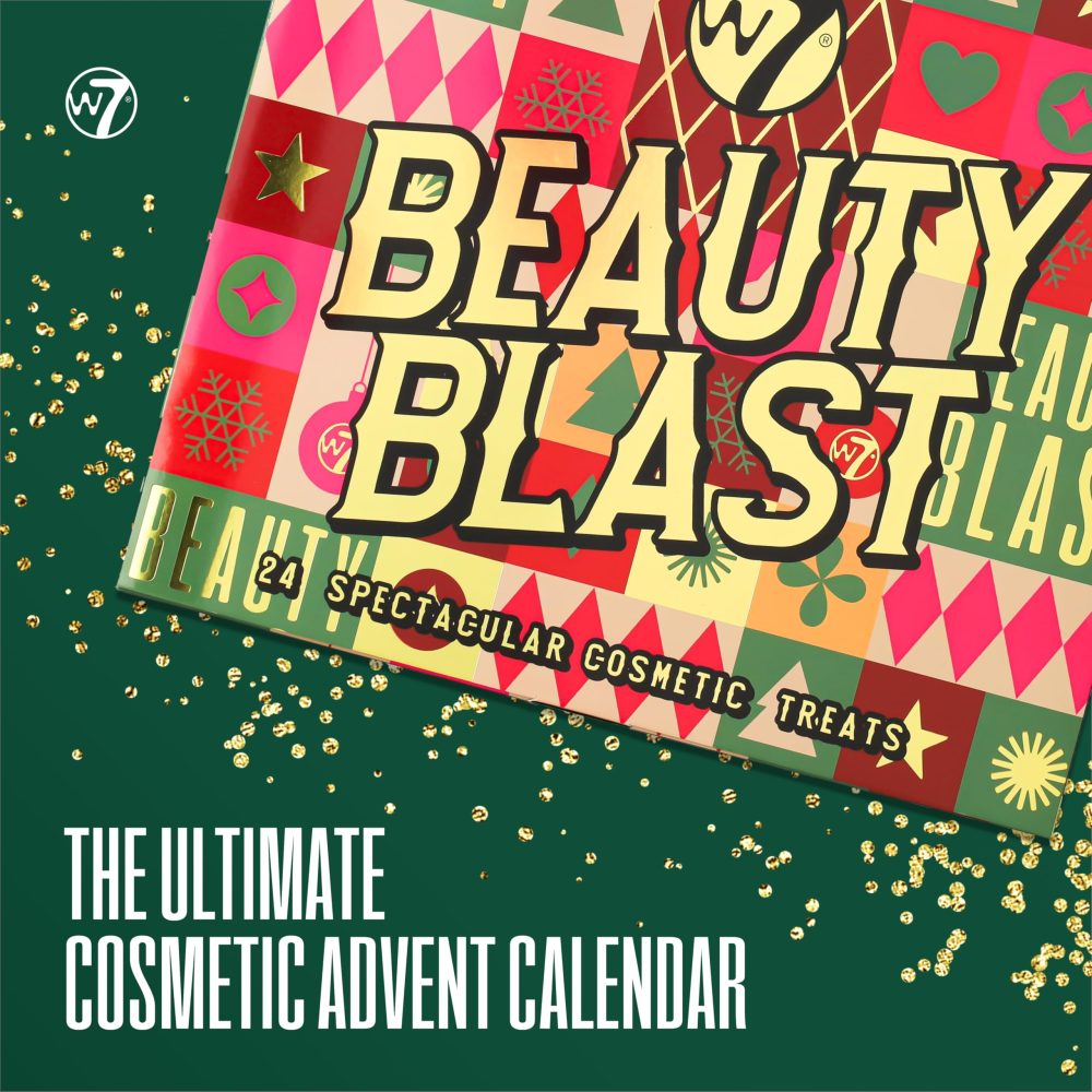 W7 Beauty Blast Advent Calendar 2024-24 Individually Boxed, Makeup & Cosmetic Surprises For Christmas - Cruelty Free, Holiday Gifting - Image 4