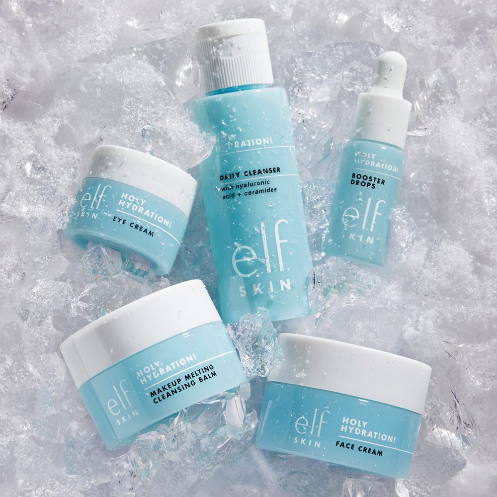 e.l.f. SKIN Hydrated Ever After Skincare Mini Kit, Cleanser, Makeup Remover, Moisturiser & Eye Cream For Hydrating Skin, Airplane-Friendly Sizes - Image 4