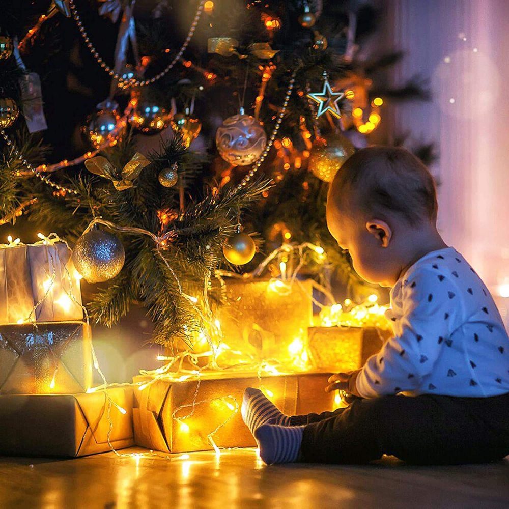 GlobaLink Christmas String Lights, 10m/33FT 100led Indoor Outdoor Christmas Lights, IP44 Waterproof Christmas Fairy Lights with 8 Modes and Memory Function for Xmas Party Garden Wedding Decoration - Image 4