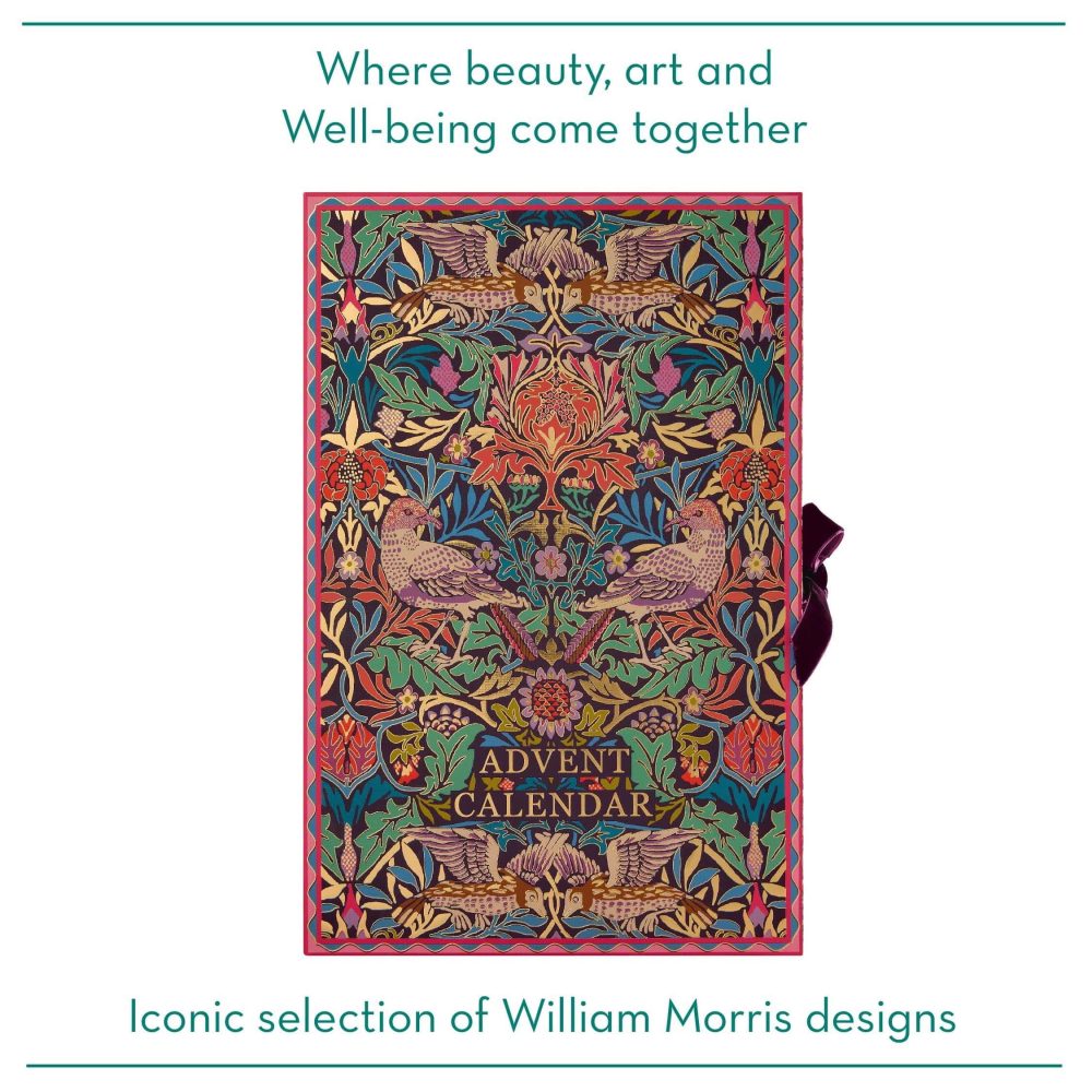 William Morris Advent Calendar, 24 Bath and Body Beauty Products Includes Body Cream and Bath Salts, Travel Size and Vegan Friendly, Gift For Her, Great For Christmas, Bird & Yare Collection - Image 7