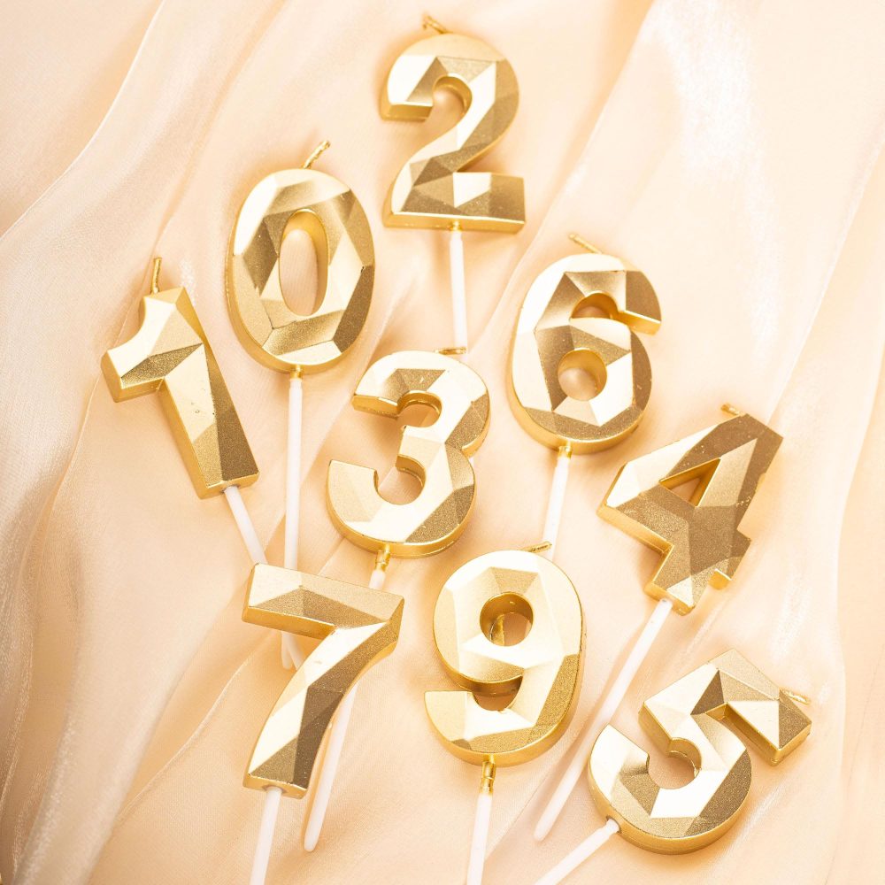 Gold 12th Birthday Candles Number 12 Candles for Birthday Cake, 12th Candles Gold 12 Birthday Candles for Cake, 12th Birthday Cake Toppers Cake Decorations for 12 Year Old Girls Boys - Image 6