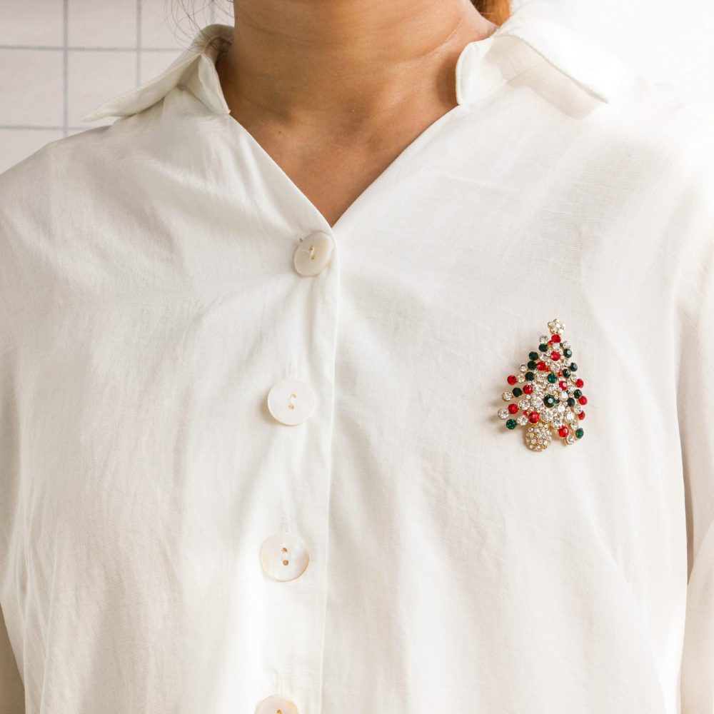 Philip Jones Christmas Tree Brooch - Image 6