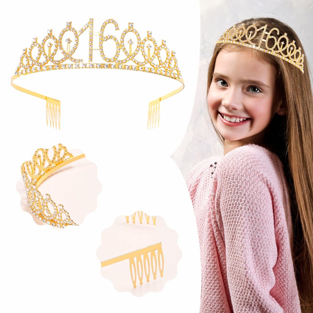 Gold 70th Birthday Decorations for Women 70th Birthday Sash Tiara Set, 70th Birthday Party Pack Sash Crown Number 70 Foil Balloons Birthday Cake Topper Candle, 70th Birthday Gifts for Women Her - Image 7