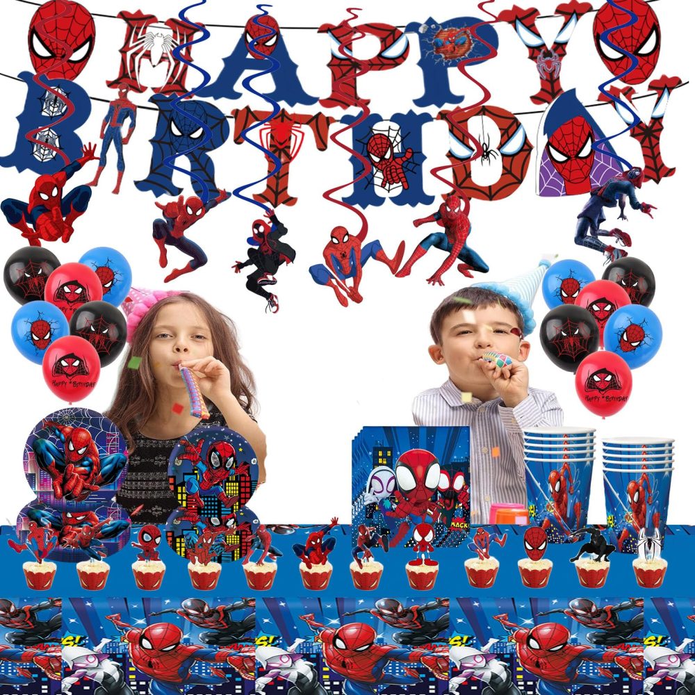 2pcs Superhero Spiderman Table Cloth Tablecover,108*180cm Plastic Marvel Avengers Super Hero Spider-man Party Tablecloths for Kids Boys Birthday Superhero Spiderman Themed Party Decorations Supplies - Image 5