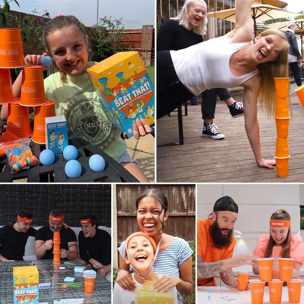 Gutter Games Beat That Game - The Bonkers Battle of Wacky Challenges - Family Games for Kids and Adults - Card and Board Games, Encourages Fun, Creativity, and Memorable Moments in Parties - Main Game - Image 6