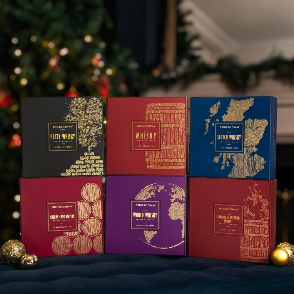 Scotch Whisky Advent Calendar 2024 | Drinks by the Dram | 25 x 30ml Whisky Drams | Includes Glenfiddich, Glenfarclas, Balvenie and more | Single Malt, Blended, Grain - Image 2