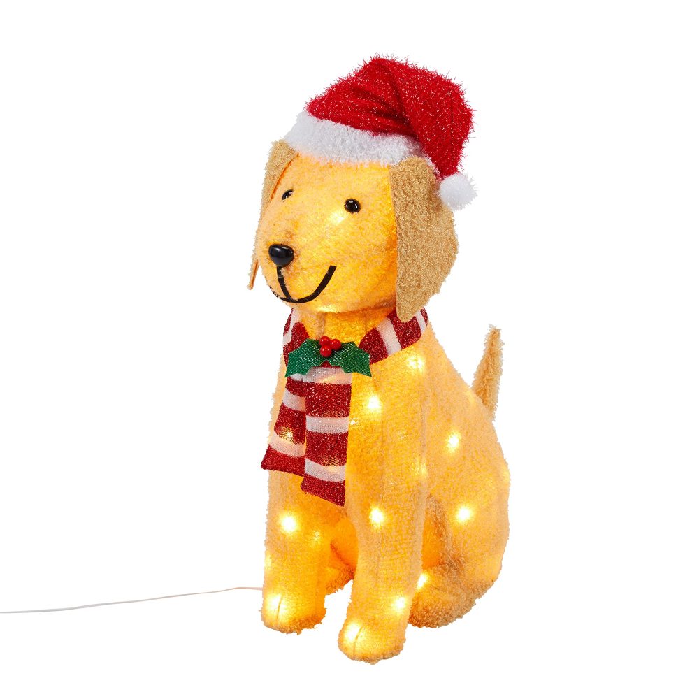 Lighs4fun Outdoor Christmas Light Up Labrador Dog Figure Garden Decoration with 50 Warm White LEDs & Timer 72cm - Image 3