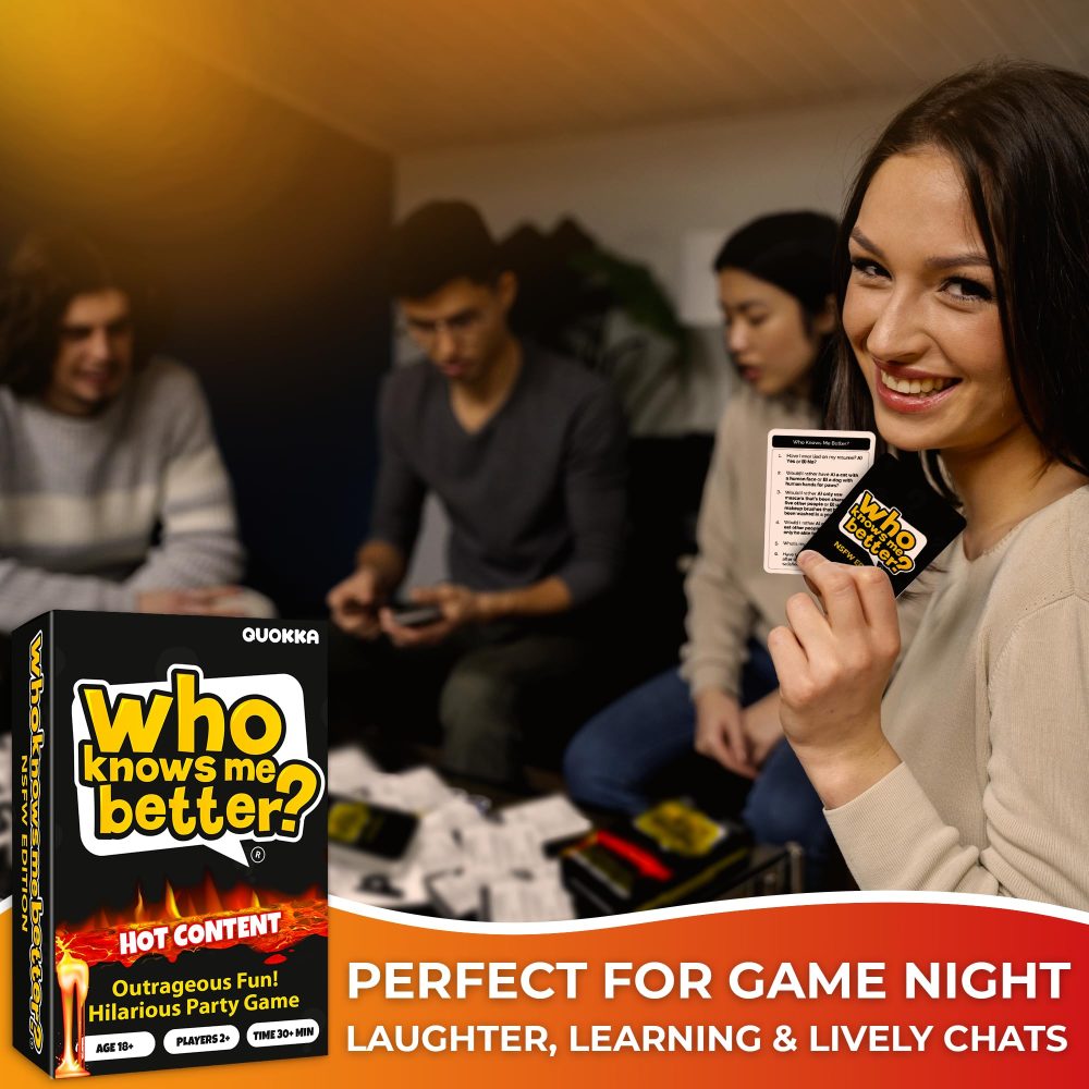 Card Games For Adults - Who Knows Me Better? NSFW Edition - Hilarious Party Game | Would You Rather? - Quiz Games For Adults Party - Image 4
