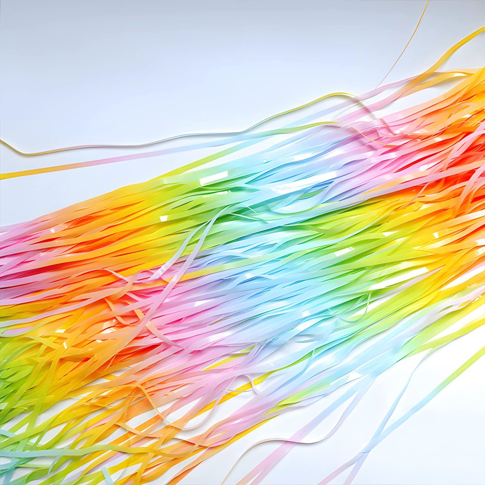 Pastel Rainbow Foil Fringe Curtain - GREATRIL Pastel Rainbow Backdrop Streamers for Kids Birthday/Classroom Decor/Unicorn/Princess/Halloween/Christmas Party Decorations (2 Pack) - Image 3