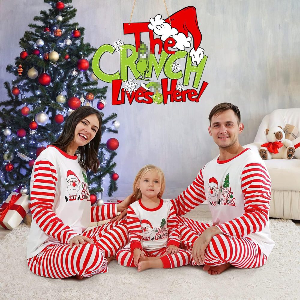 Christmas Decorations Hanging Sign - Christmas Wooden Door Sign Thief Stole Decor for Holiday Xmas Door Wall Tree Decorations Indoor Outdoor - Image 4