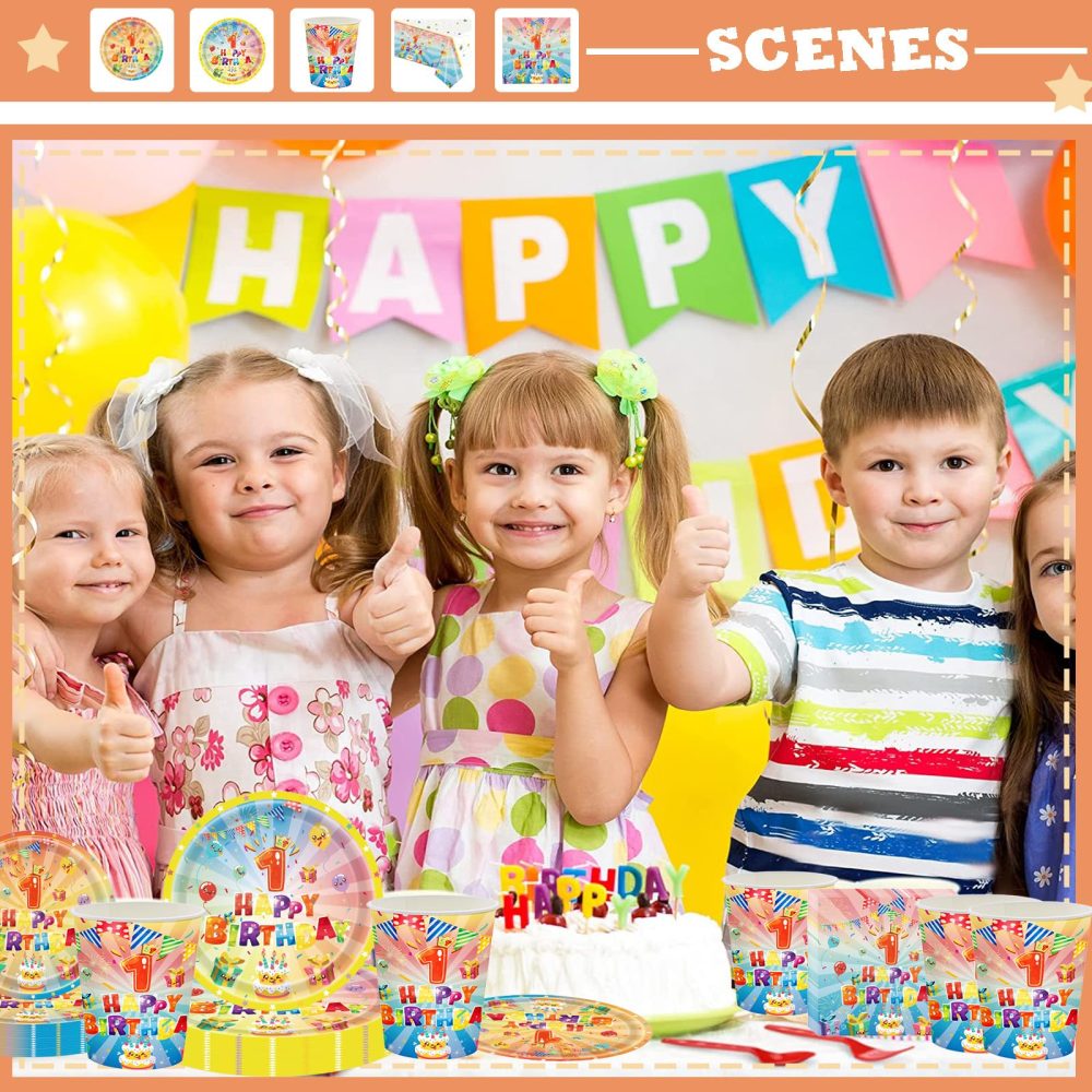137*274cm 6th Birthday Table Cloth for Girl,Boy,Colourful Kids 6th Birthday Table Decorations Plastic Tablecloths Disposable Tablecover for Girls Boys Kids 6th Birthday Gifts Party Decor Supplies - Image 4