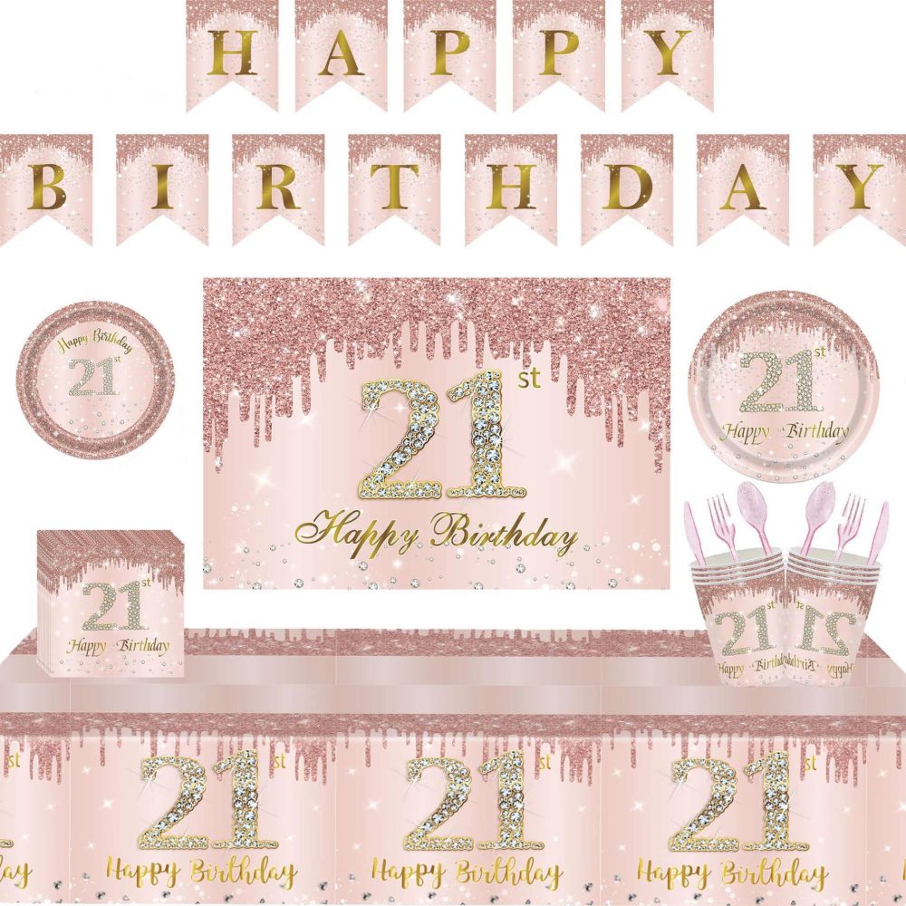 Rose Gold Happy 30th Birthday Napkins, Women 30th Birthday 20Pcs Party Paper Napkins Disposable,Her 30th Birthday Gifts Party Supplies,Tableware Decorations ,Birthday Serviettes Tissue Luncheon Dinner - Image 3