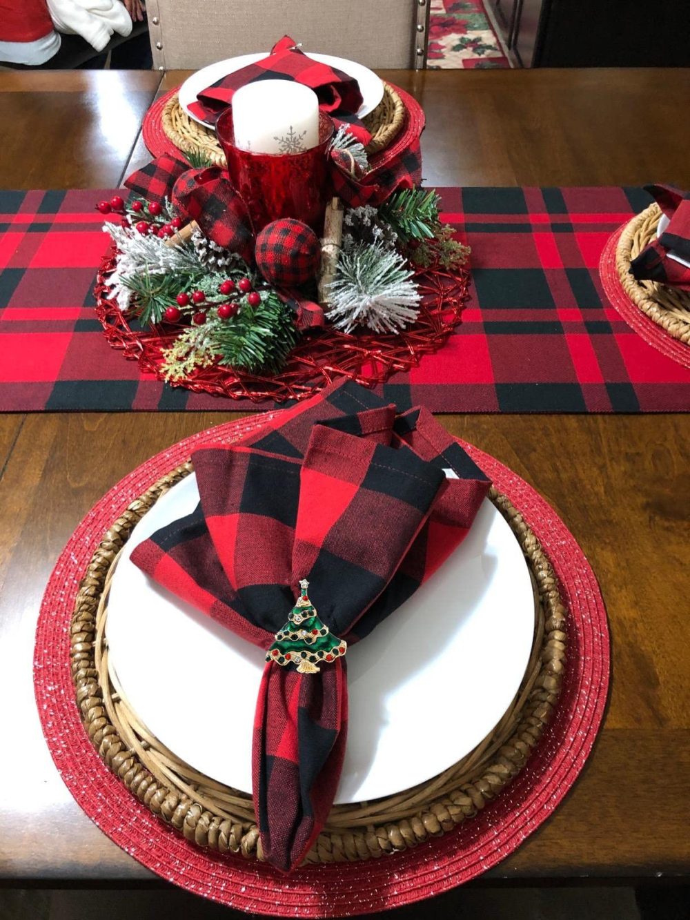 Christmas Napkin Rings Set of 6 Gold Metal Napkin Rings Holders for Holiday Christmas Dining Table Decoration Party Decor - Image 6
