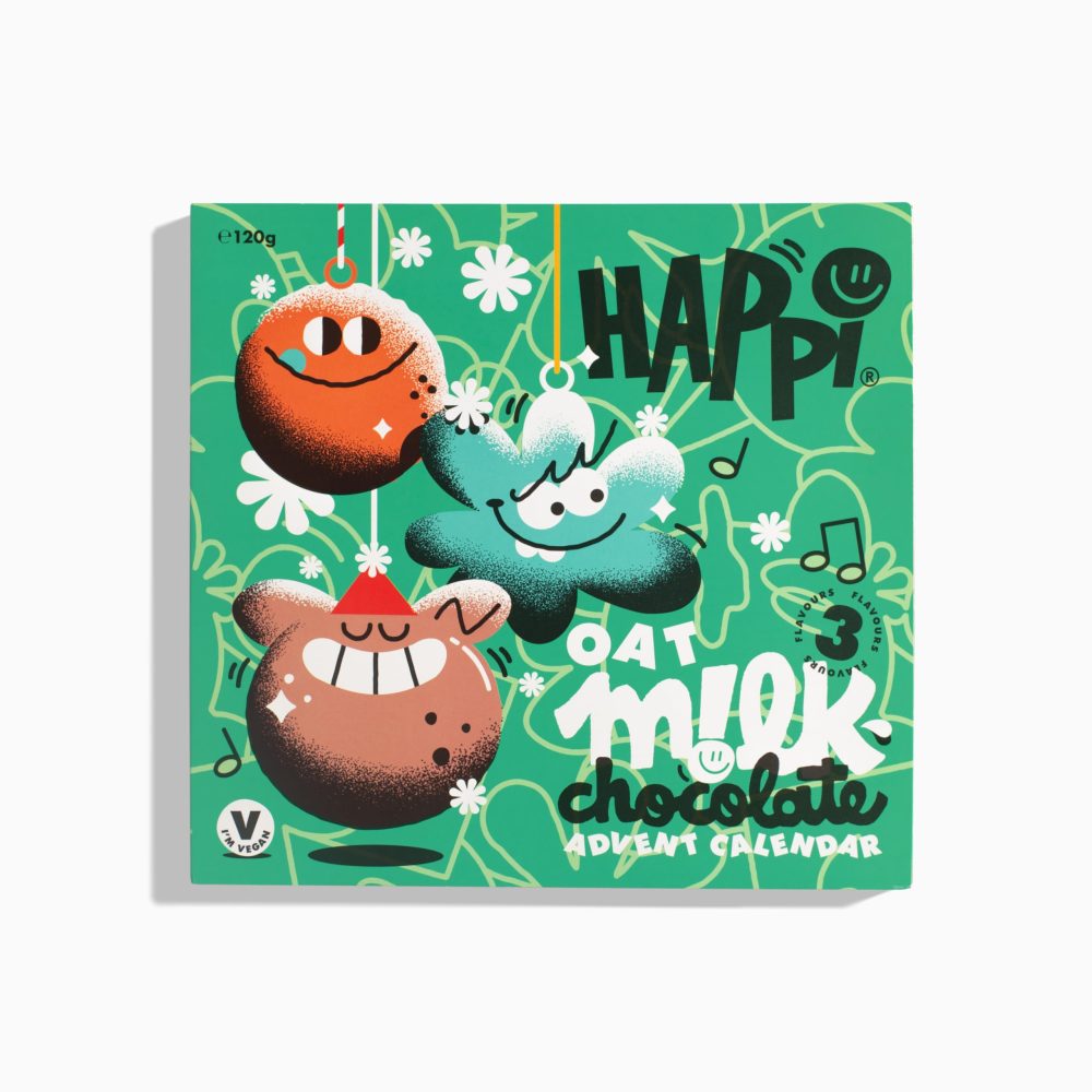 Happi 3 Flavour Christmas Vegan Advent Calendar 2024 Chocolate Made with Oat Milk - Vegan Chocolate Gluten Free Advent Calendar 2024 - Image 9