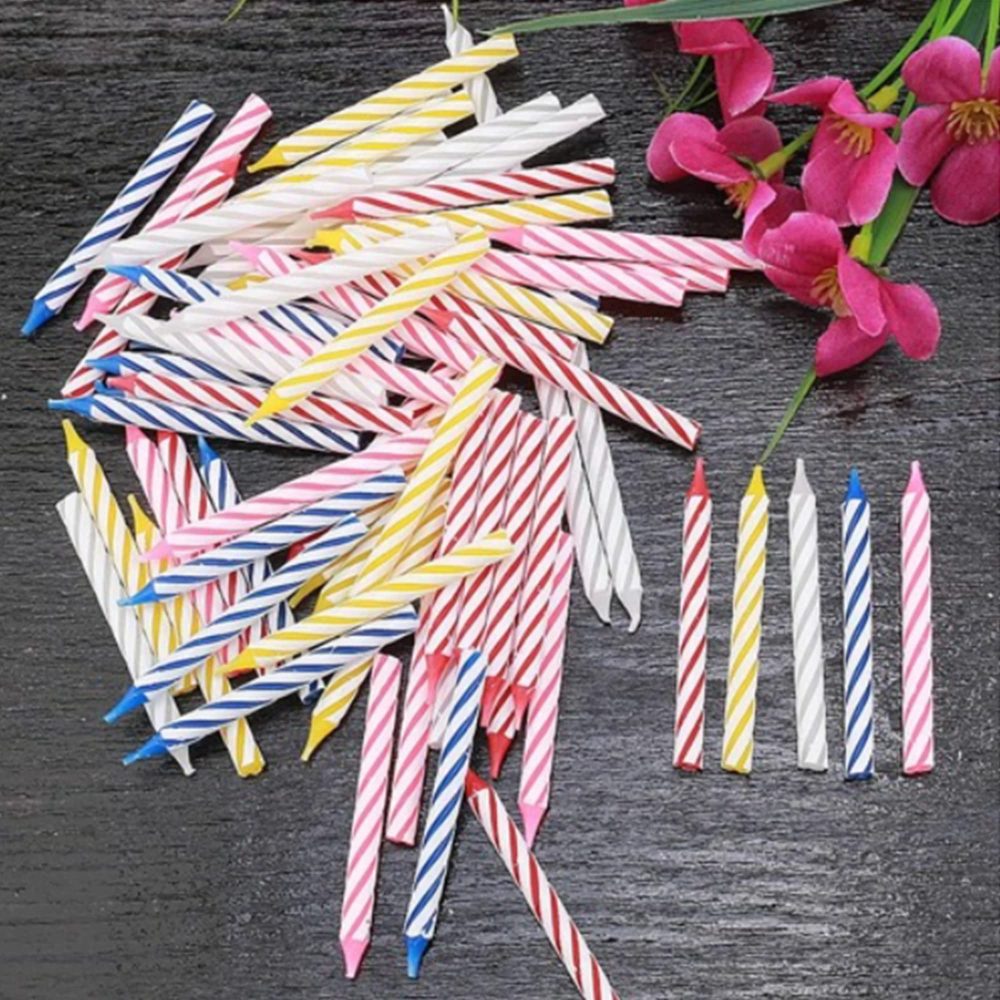 Birthday Candle - 72 Count Mix Color Birthday Candles for Cake, Cake Candle for Birthday, Party Small Candles - Image 7