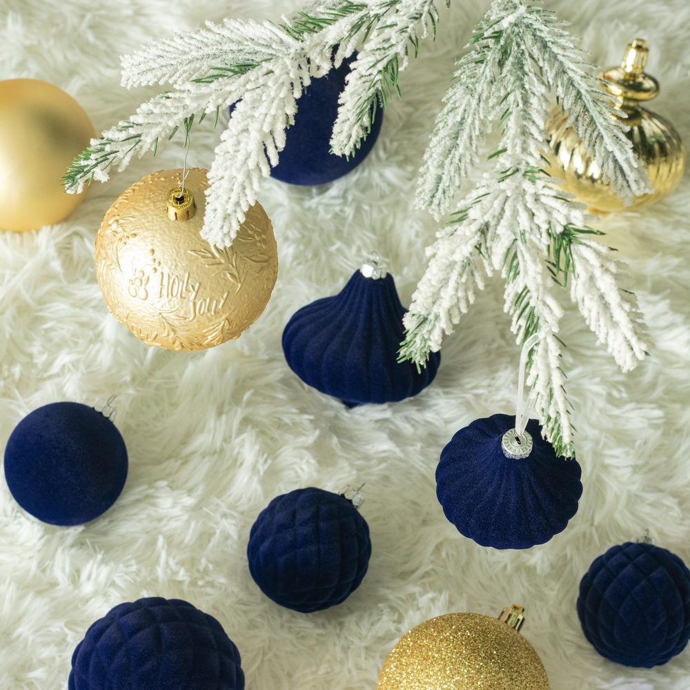 KI Store Gold Christmas Baubles 80mm Christmas Tree Decoration Ornaments 18pcs Shatterproof Balls for Xmas Hanging Decorations Festival Holiday Decor - Image 5