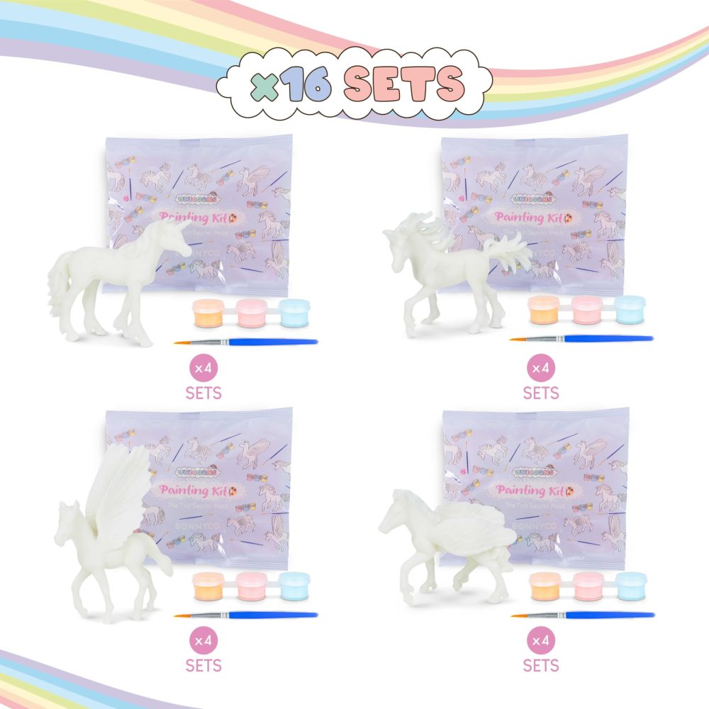 BONNYCO Unicorn Gifts for Girls, Unicorn Party Bag Fillers for Kids, Unicorns Painting Kit Pack 16 Party Bags, Stocking Fillers for Girls, Kids Party Favours, School Prizes, Pinata Toys - Image 9