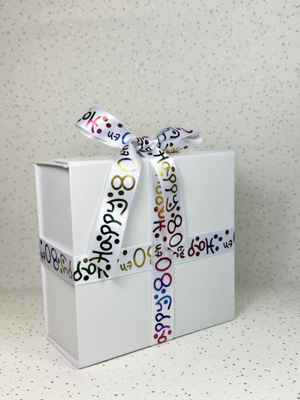 Luxury Double Faced Satin 2m x 25mm Happy 80th Birthday Ribbon for CAKE'S Birthday Cakes Gift WRAP Wrapping Ribbon Cards Birthday Decorations Craft - Image 4