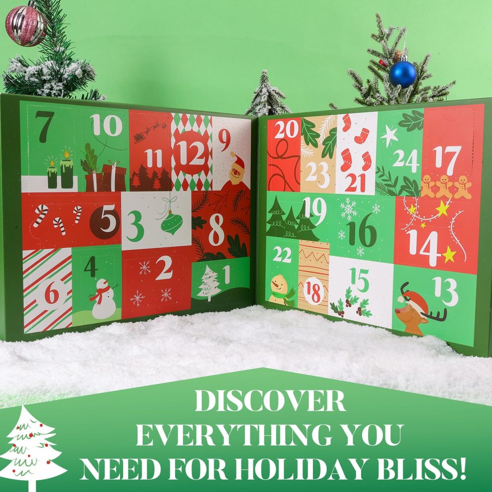 2024 Advent Calendar Christmas Gifts For Women, 24pc Spa Sets For Her, Hand &Foot Cream, Bubble Bath,Shower Gel, Body Lotion, Soap, Christmas Tree Bath Bomb, Christmas Countdown Calendar Gift Set - Image 7