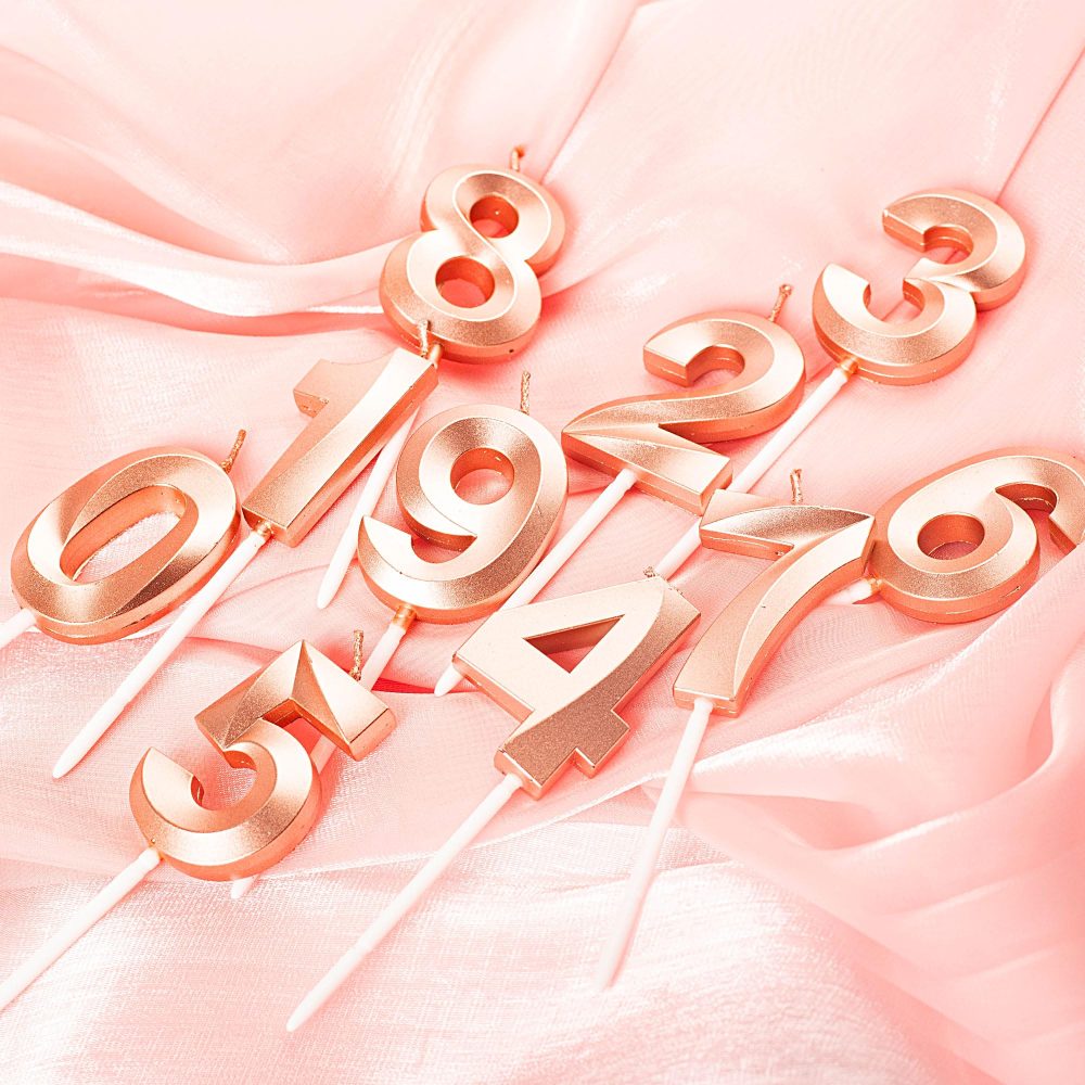 Rose Gold 21st Birthday Candles Number 21 Candles for Birthday Cake, 21 Birthday Candles 21st Candles for Cake, 21st Birthday Cake Candles Cake Toppers for 21 Year Old Girls Her Rose Gold - Image 5