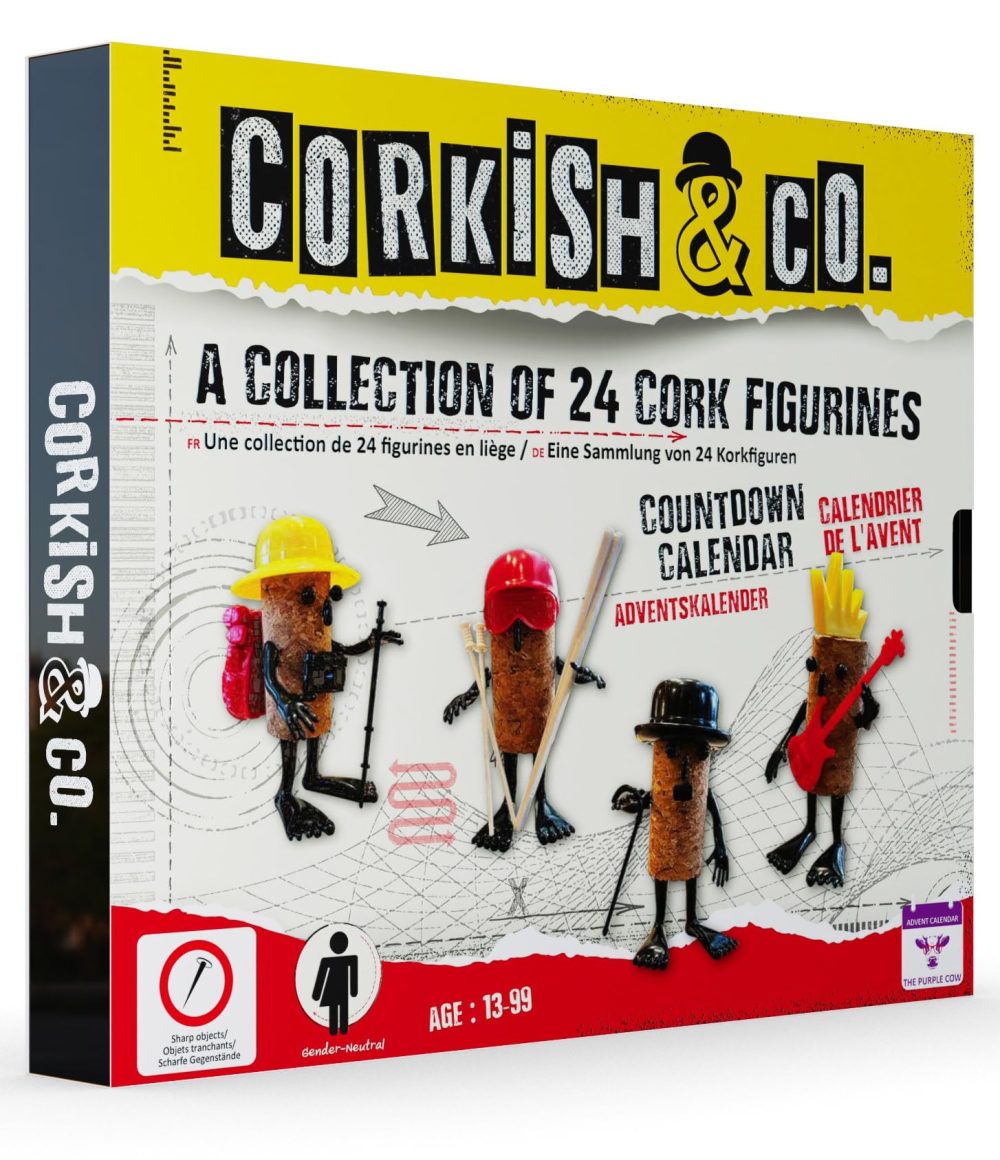 Meet the Corkish & Co.'s Advent Calendar! An amazing collection of 24 unique cork figurines. Open up the daily box to discover a new, adorable Corkish character. For kidults ages 13 and above.